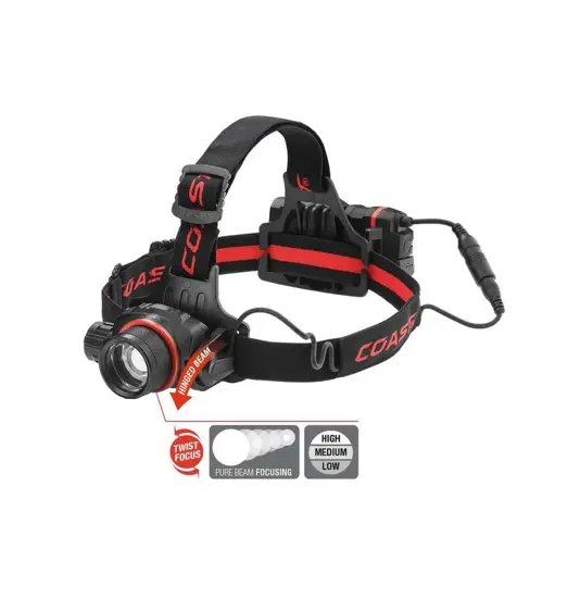 lampada frontale HL8R 800 lumen - in confezione regalo Coast