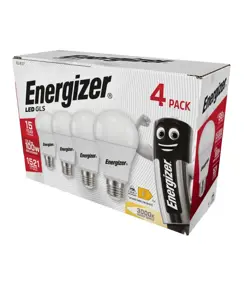 Lampadina Energizer E27 LED GLS 13,5W (1521lm), 3000K, bianco caldo, 4 pz.