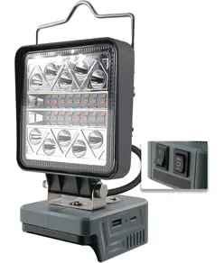 Luce da lavoro a LED da 800-1800 lumen per batteria Milwaukee 18V