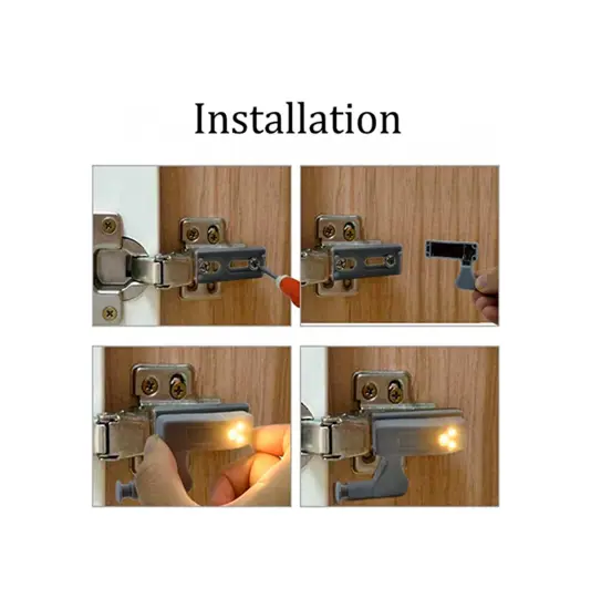Luce per armadio a LED - Installazione a cerniera