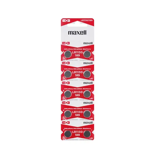 Maxell Alkaline LR1130 batterier - 10 stk.