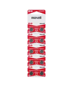 Maxell Alkaline LR44 batterier - 10 stk.