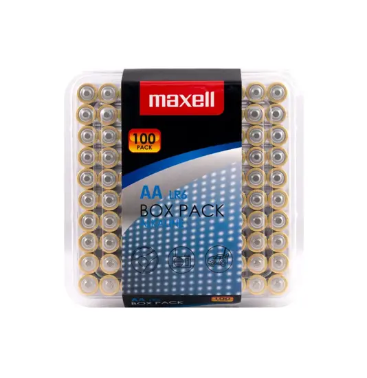 Maxell Long life Alkaline AA / LR6 batterier - 100 stk.