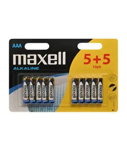 Maxell Long life Alkaline AAA / LR 03 batterier - 10 stk.