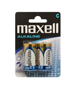 Maxell Long life Alkaline C / LR14 batterier - 2 stk.