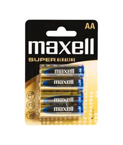 Maxell Super Alkaline AA / LR6 Super batterier - 4 stk.
