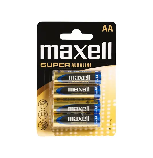 Maxell Super Alkaline AA / LR6 Super batterier - 4 stk.
