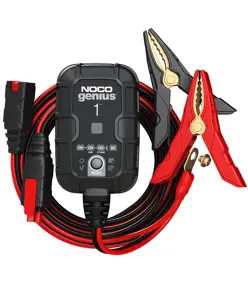 Noco Genius 1 Caricabatterie per batterie da 6V e 12V 1000mA (Wet, Gel, MF, MF, CA, EFB, AGM e Lithium-Ion)