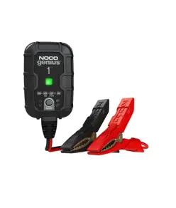 Noco Genius 1 Caricabatterie per batterie da 6V e 12V 1000mA (Wet, Gel, MF, MF, CA, EFB, AGM e Lithium-Ion)