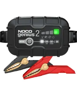 Noco Genius 2 Caricabatterie per batterie da 6V e 12V 2000mA (umido, gel, MF, MF, CA, EFB, AGM e ioni di litio)