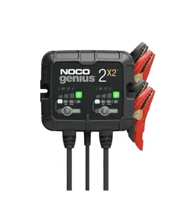 Noco Genius 2X2 Caricabatterie per batterie da 6V e 12V 4000mA (umido, gel, MF, CA, EFB, AGM e ioni di litio)