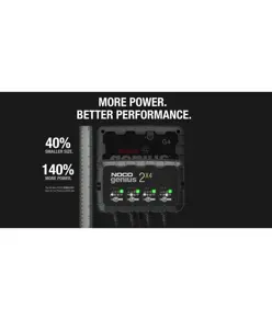 Noco Genius 2X4 Caricabatterie per batterie da 6V e 12V 8000mA (umido, gel, MF, CA, EFB, AGM e ioni di litio)