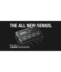 Noco Genius 2X4 Caricabatterie per batterie da 6V e 12V 8000mA (umido, gel, MF, CA, EFB, AGM e ioni di litio)