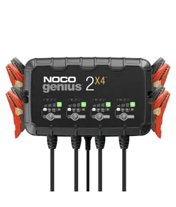 Noco Genius 2X4 Caricabatterie per batterie da 6V e 12V 8000mA (umido, gel, MF, CA, EFB, AGM e ioni di litio)