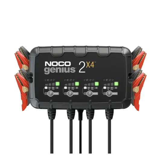 Noco Genius 2X4 Caricabatterie per batterie da 6V e 12V 8000mA (umido, gel, MF, CA, EFB, AGM e ioni di litio)