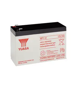 NP7-12 Yuasa Blybatteri - 12V 7Ah (4,8mm)