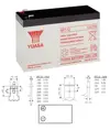 NP7-12 Yuasa Blybatteri - 12V 7Ah (4,8mm)