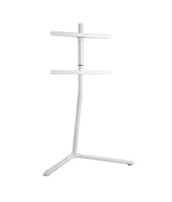 Piede a V per TV, fissaggio cavi, 49" - 70" - Bianco