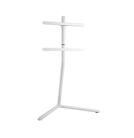 Piede a V per TV, fissaggio cavi, 49" - 70" - Bianco