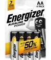 Pile alcaline Energizer Power AA / E91 (confezione da 4)