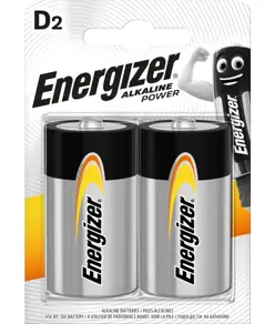 Pile alcaline Energizer Power D / E95 (2 pezzi in blister)