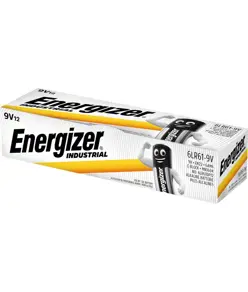 Pile Energizer Industrial 9V / 6LR61 (confezione da 12)