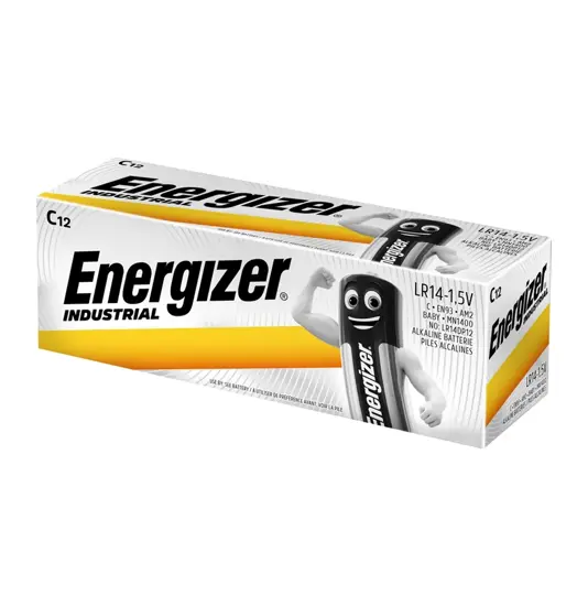 Pile Energizer Industrial C / LR14 (confezione da 12)