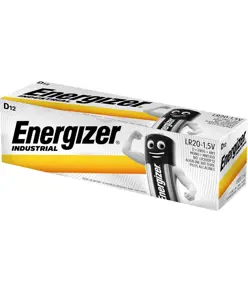Pile Energizer Industrial D / LR20 (confezione da 12)