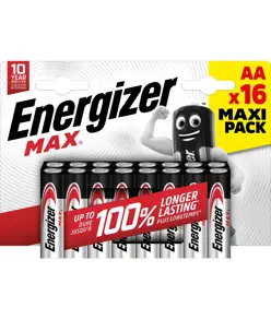 Pile Energizer Max AA / E91 (blister da 16 pezzi)