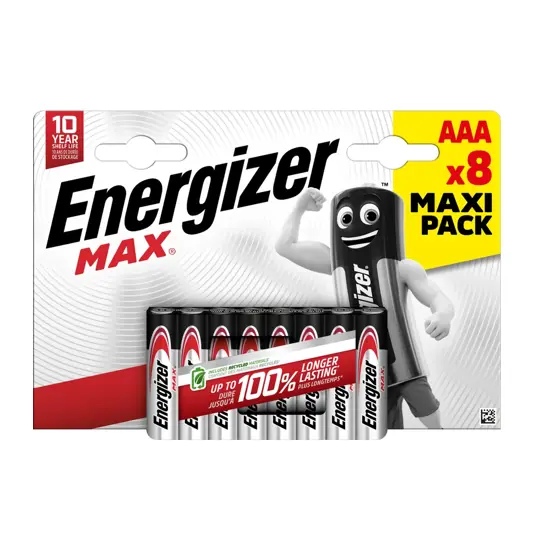 Pile Energizer Max AAA / E92 (8 pezzi in blister)