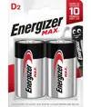 Pile Energizer Max D / E95 (2 pezzi in blister)