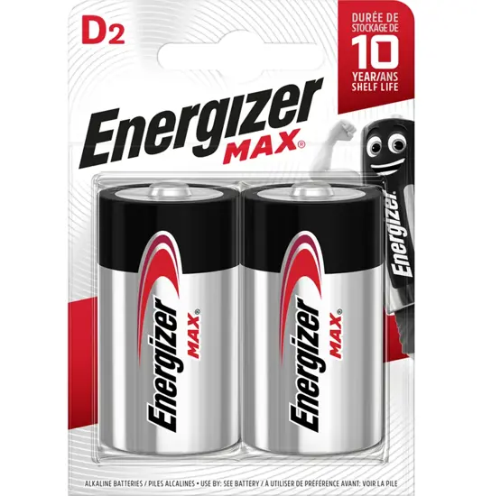 Pile Energizer Max D / E95 (2 pezzi in blister)