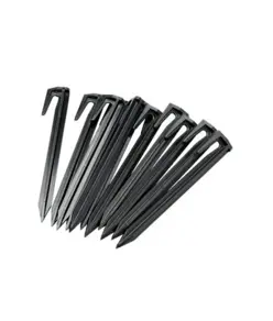 Placca di plastica da 8 cm per cavo di limitazione - 100 pezzi.