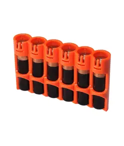 Portabatterie Powerpax Slimline AAA arancione
