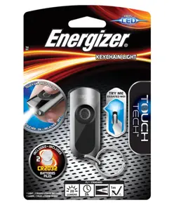 Portachiavi LED Energizer con pulsante a sfioramento