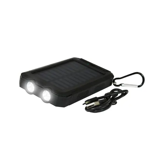 Powerbank da esterno con pannello solare, 10.000 mAh