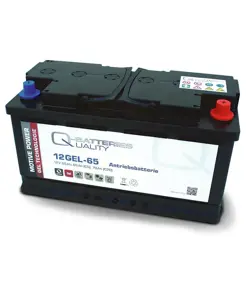 Q-Batteries 12GEL-65 Antriebsbatterie 12V 65Ah (5h), 73Ah (20h) wartungsfreier Gel-Akku VRLA