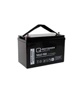 Q-Batteries 12LC-100 / 12V - 107Ah Blei Akku Zyklentyp AGM - Deep Cycle VRLA