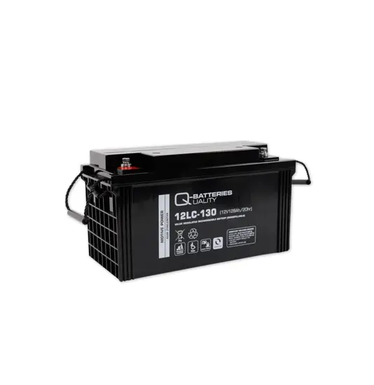 Q-Batteries 12LC-130 / 12V - 128Ah Blei Akku Zyklentyp AGM - Deep Cycle VRLA