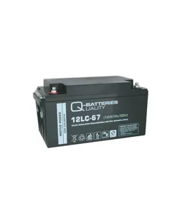 Q-Batteries 12LC-67 / 12V - 67Ah Blei Akku Zyklentyp AGM - Deep Cycle VRLA