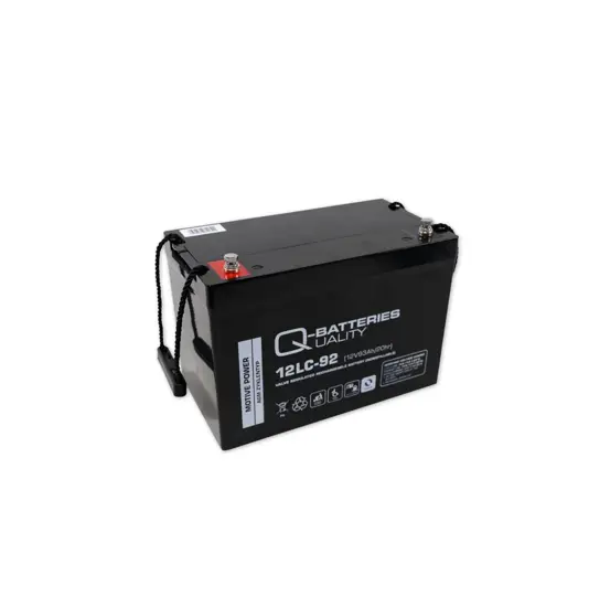 Q-Batteries 12LC-92 / 12V - 93Ah Blei Akku Zyklentyp AGM - Deep Cycle VRLA