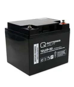 Q-Batteries 12LCP-50 / 12V - 50Ah Blei Akku Zyklentyp AGM - Deep Cycle VRLA
