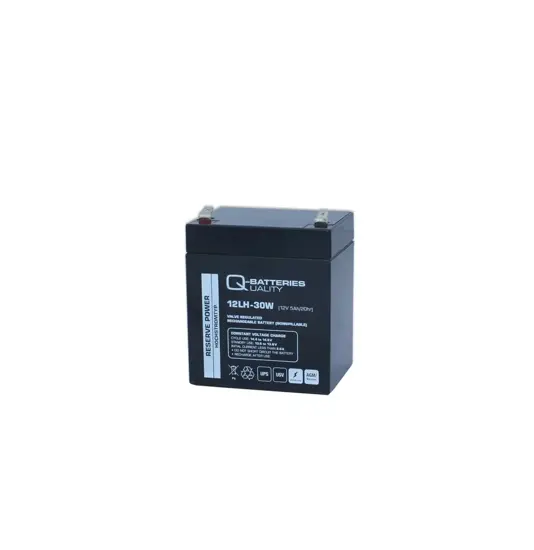 Q-Batteries 12LH-30W 12V 5Ah Blei-Vlies-Akku AGM VRLA Hochstrom USV