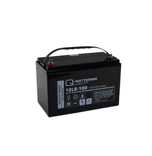 Q-Batteries 12LS-100 / 12V - 107Ah Blei Akku Standard-Typ AGM 10 Jahres Typ