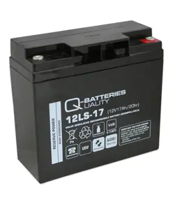 Q-Batteries 12LS-17 12V 17Ah Blei-Vlies-Akku / AGM VRLA mit VdS