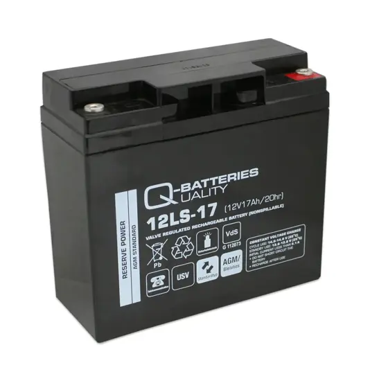 Q-Batteries 12LS-17 12V 17Ah Blei-Vlies-Akku / AGM VRLA mit VdS
