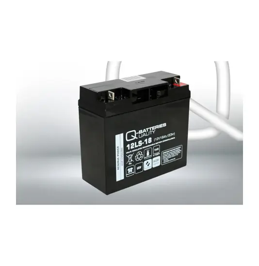 Q-Batteries 12LS-18 12V 18Ah Blei-Vlies-Akku / AGM VRLA mit VdS