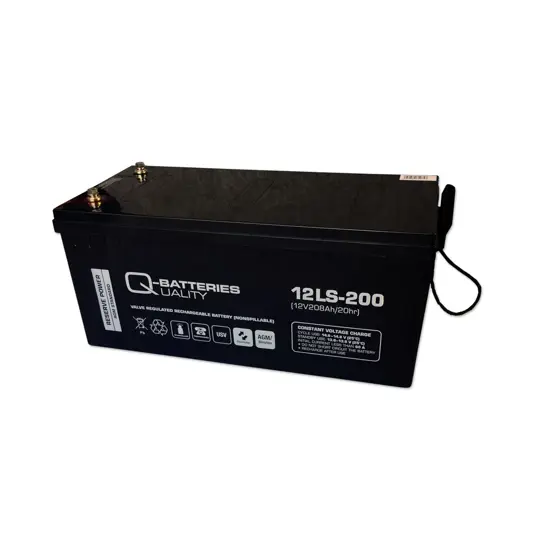 Q-Batteries 12LS-200 / 12V - 208Ah Blei Akku Standard-Typ AGM VRLA 10 Jahres Typ