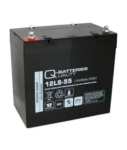 Q-Batteries 12LS-55 / 12V - 55Ah Blei Akku Standard-Typ AGM VRLA 10 Jahres Typ