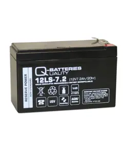 Q-Batteries 12LS-7.2 F2 12V 7,2Ah Blei-Vlies-Akku / AGM VRLA mit VdS